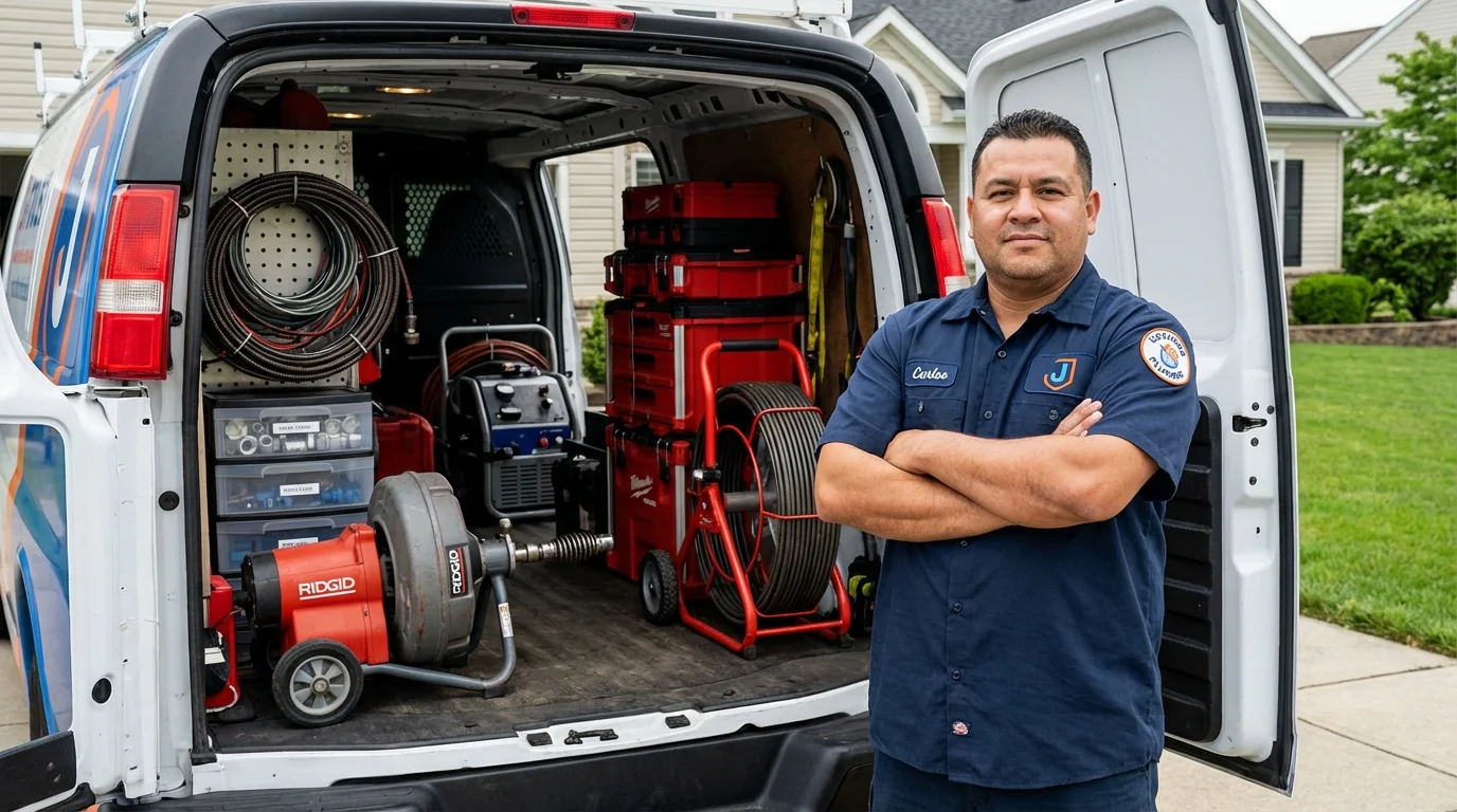 Professional drain cleaning equipment and Johns Plumbing LLC plumber in Breckenridge